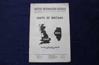 1930'S MAPS OF BRITAIN - BRITISH INFORMATION SERVICES - K 1749