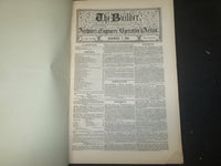 1861 DECEMBER THE BUILDER ARCHITECT MAGAZINE - 4 ISSUES -ILLUSTRATIONS - ST 416Q