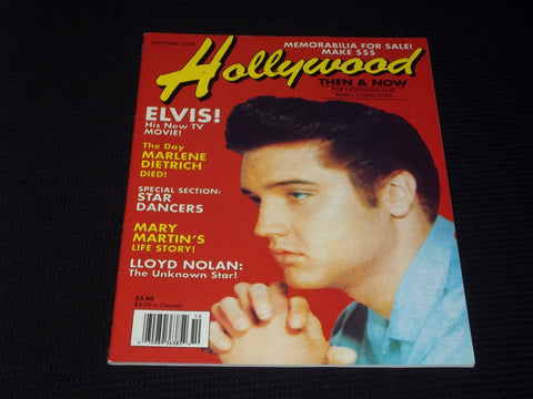 1992 OCTOBER HOLLYWOOD THEN & NOW MAGAZINE - ELVIS PRESLEY FRONT COVER - E 3434