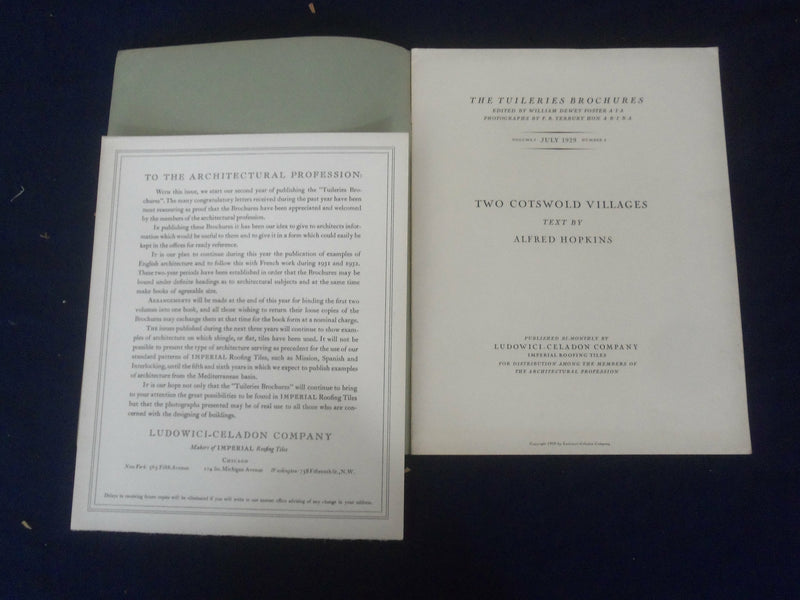 1929-1930 THE TUILERIES BROCHURES - LOT OF 5 - J 6465