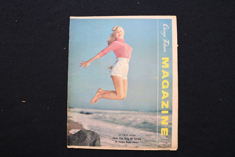 1955 AUG 21 CHICAGO SUNDAY TRIBUNE MAGAZINE - BEVERLY COTTRELL COVER - E 26342