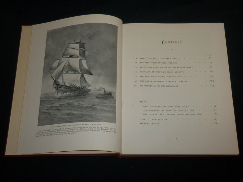 1929 THE MAJESTIC DELAWARE NATION'S HISTORIC RIVER BOOK BY BRANDT - R 706E
