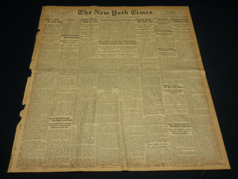 1917 JANUARY 29 NEW YORK TIMES - LAURENTIC BRITISH CRUISER SUNK - NT 8749