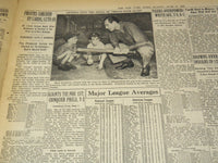 1931-1952 NEW YORK TIMES PREAKNESS WINNERS SPORTS SECTIONS LOT OF 18 - NTL 16F