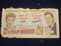 1950'S I LOVE LUCY - PHILIP MORRIS COLOR COMICS ADS - LOT OF 3 - NP 5267