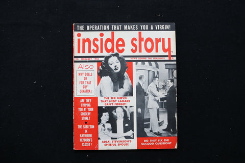 1956 FEB INSIDE STORY MAGAZINE - FIX THE $64,000 QUESTION? COVER - E 10416