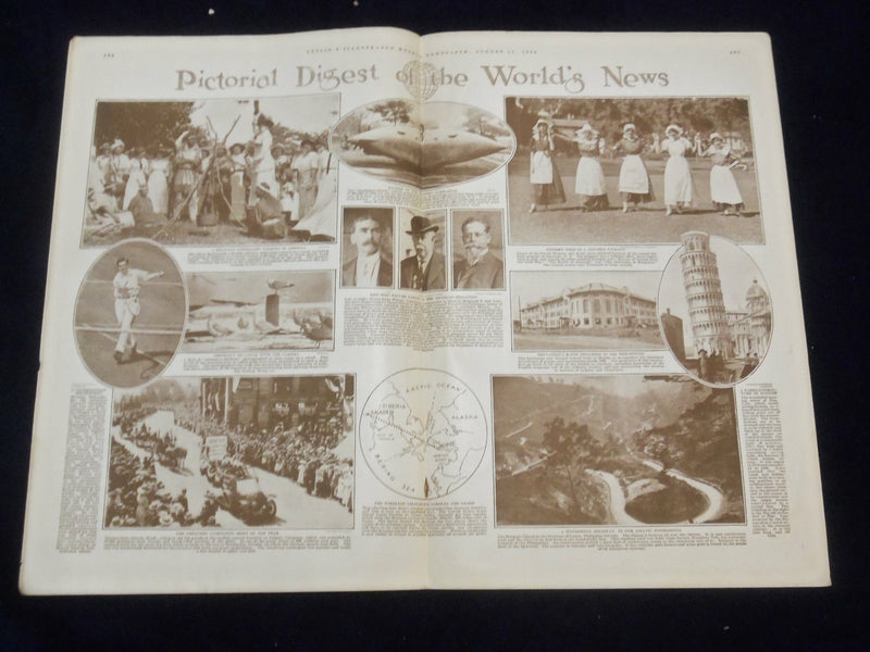 1913 AUGUST 14 LESLIE'S WEEKLY MAGAZINE - COCA-COLA AD BACK PAGE - ST 6090