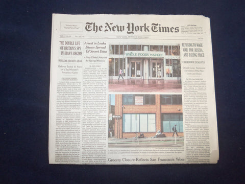 2023 MAY 1 NEW YORK TIMES - REFUSING TO WAGE WAR FOR RUSSIA, AND PAYING PRICE