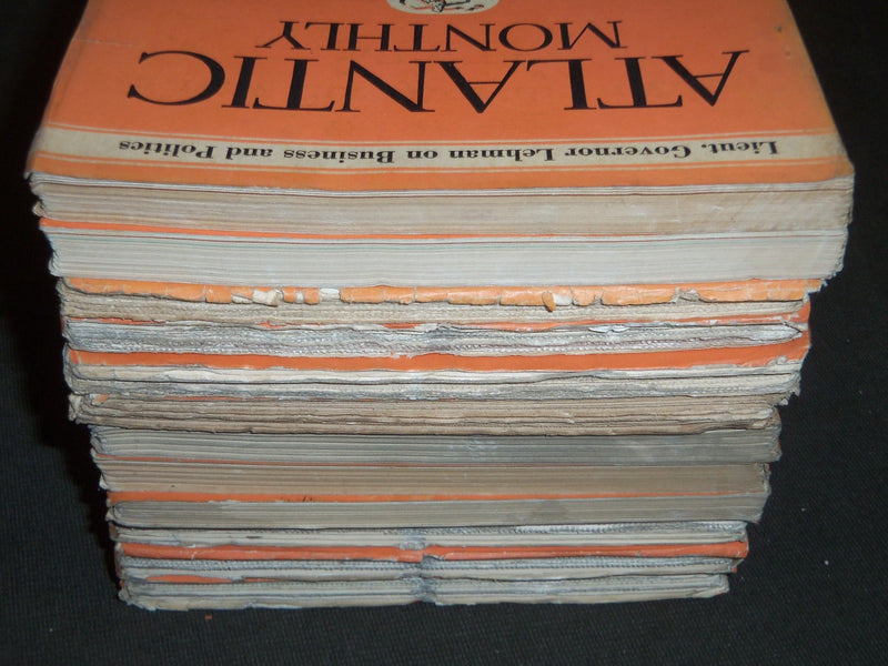 1931 THE ATLANTIC MONTHLY MAGAZINE LOT 12 ISSUES - STORIES & ARTICLES - WR 450G
