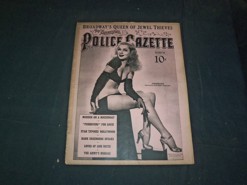 1941 MARCH THE NATIONAL POLICE GAZETTE MAGAZINE - CHARMAINE - B 5881