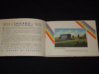1933 SOUVENIR OF A CENTURY OF PROGESS BOOK & ENVELOPE - J 7336
