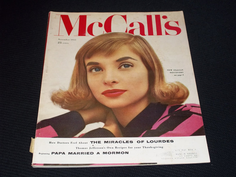1955 NOVEMBER MCCALL'S MAGAZINE - IRIS BIANCHI FRONT COVER - E 20247