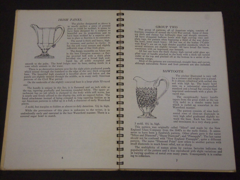 1940-1941 TWO HUNDRED PATTERN GLASS PITCHERS LOT OF 2 VOLUMES - J 5189