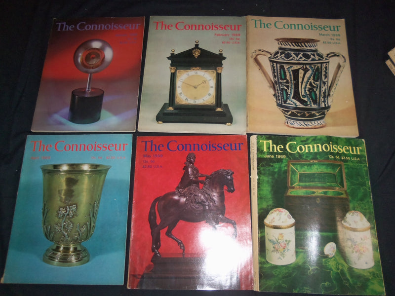 1969 THE CONNOISSEUR MAGAZINE - LOT OF 12 DIFFERENT (COMPLETE YEAR) - O 2366K