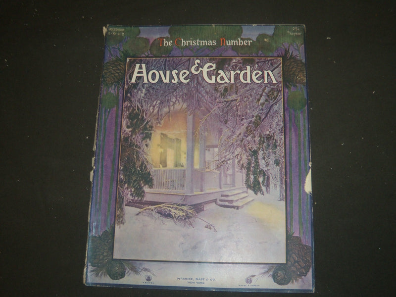 1912 DECEMBER THE HOUSE & GARDEN MAGAZINE - GREAT PHOTOS & ADS - ST 641