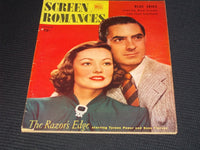1946 NOVEMBER SCREEN ROMANCES MAGAZINE - TYRONE POWER & GENE TIERNEY - E 16600
