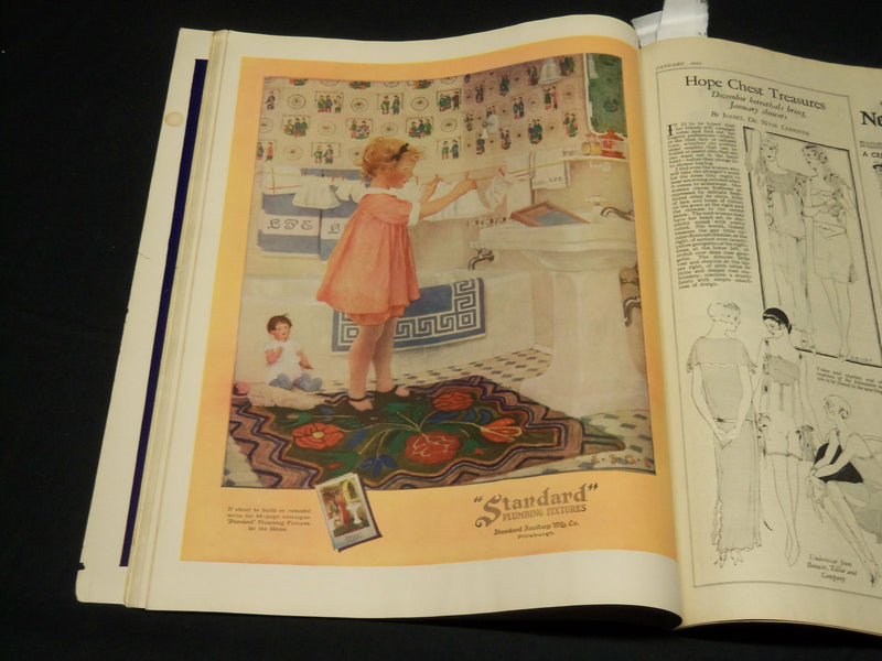 1925 JANUARY WOMAN'S HOME COMPANION MAGAZINE - BEAUTIFUL FRONT COVER - F 567X