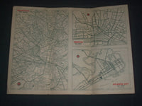 1940'S CONOCO TRAVEL BUREAU MAPS LOT OF 8 - NJ - NY - PA - MARYLAND - O 1616