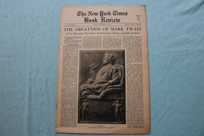 1935 OCT 27 NEW YORK TIMES BOOK REVIEW SECTION - MARK TWAIN BIOGRAPHY - NP 9172