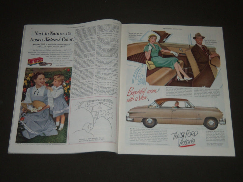 1951 JULY 28 THE SATURDAY EVENING POST MAGAZINE - ILLUSTRATED COVER - SP 1878