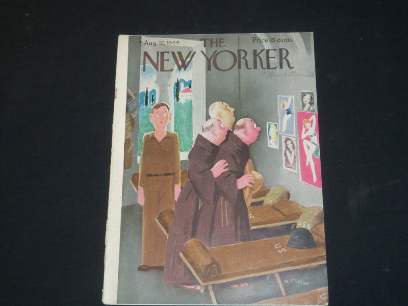 1944 AUGUST 12 THE NEW YORKER MAGAZINE - ILLUSTRATED COVER - NY 99