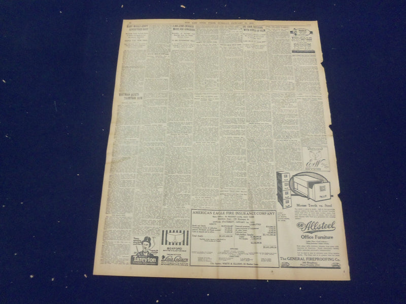 1916 JANUARY 25 NEW YORK TIMES - CAPABLANCEA WINS TWO CHESS GAMES - NT 9066