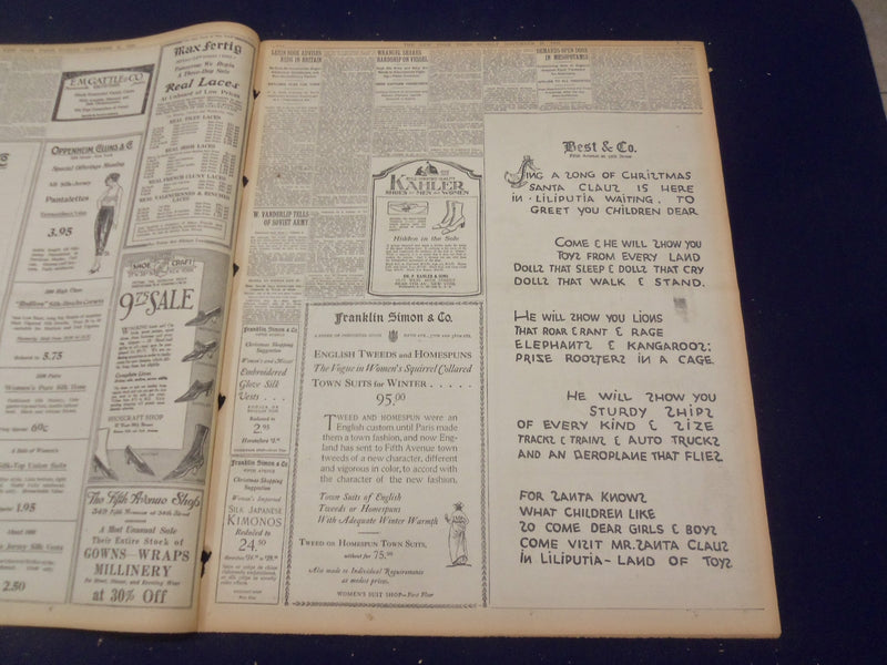 1920 NOVEMBER 21 NEW YORK TIMES - WILSON WILL GET NOBEL PEACE PRIZE - NT 8465