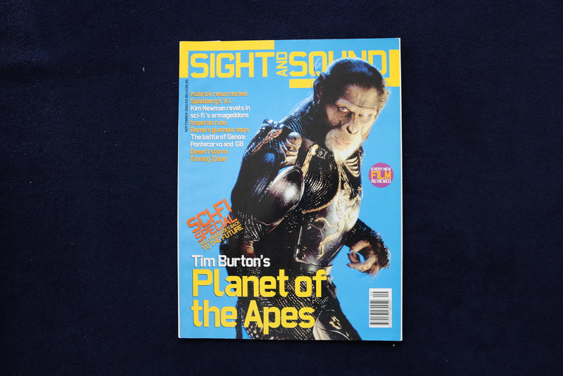 2001 SEPTEMBER SIGHT AND SOUND MAGAZINE - THE PLANET OF THE APES COVER - E 19160