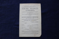 1924 NOVEMBER 5 YOUNG PEOPLE'S CONCERTS PROGRAM - SERGE KOUSSEVITZKY - K 1690