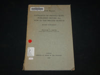 1940 PRINTED MUSIC BEFORE 1801 BOOK - BRITISH MUSEUM -SECOND SUPPLEMENT- KD 6575