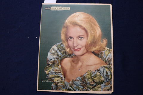 1963 OCT 20 SUNDAY NEWS COLOROTO MAGAZINE-CONSTANCE TOWERS- LA DODGERS - E 23199