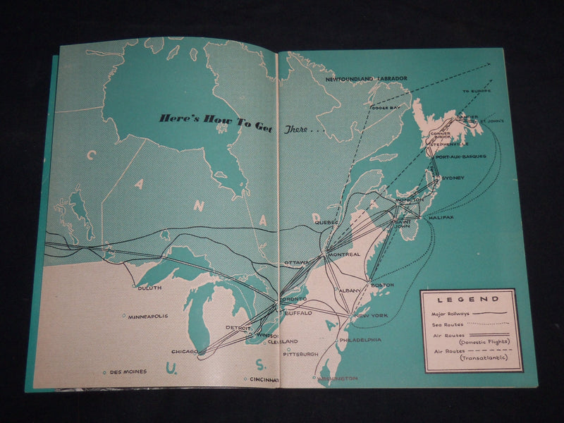 1953 NEW FOUNDLAND CANADA'S NEWEST PROVINCE BOOK - J 8701