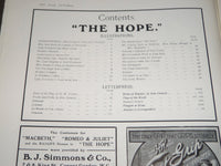1911 THE PLAY PICTORIAL MAGAZINE - MISS EVELYN D'ALROY COVER - THE HOPE - J 3442