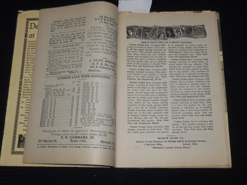 1913 JULY 31 THE WEST AND COLLECTOR'S WORLD MAGAZINE - VOLUME 59 NO. 3 - J 9890