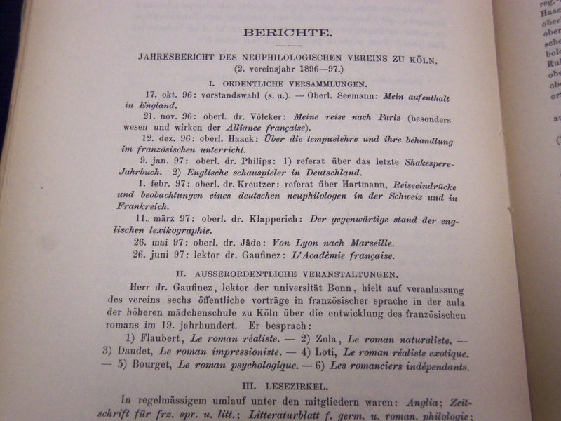 1896-1901 DIE NEUEREN SPRACHEN GERMAN PERIODICAL LOT OF 30 - O 2852