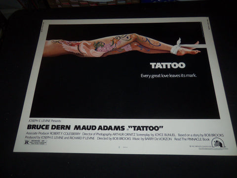 1981 TATTOO 1/2 SHEET MOVIE POSTER - BRUCE DERN, MAUDE ADAMS - P 287