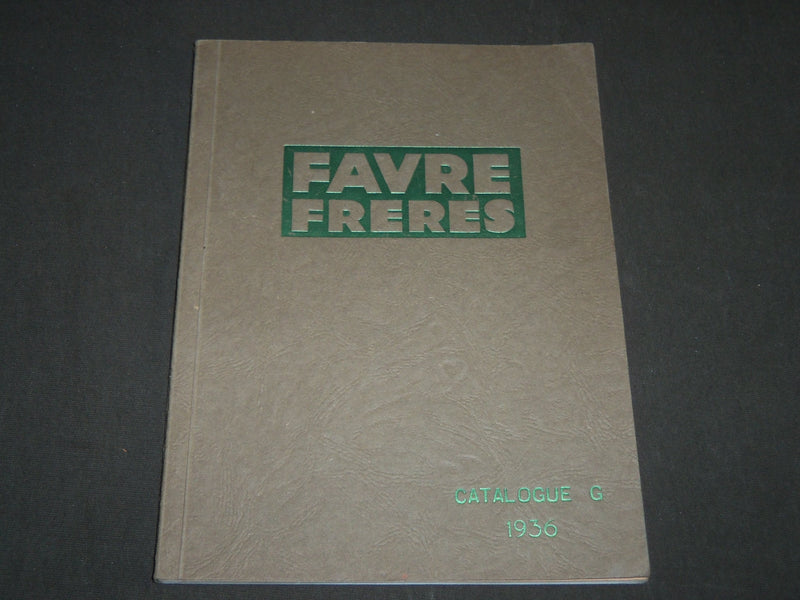 1936 FAVRE FRERES APPAREILS SANITAIRES FRENCH CATALOGUE G - FR 433