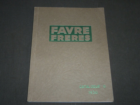 1936 FAVRE FRERES APPAREILS SANITAIRES FRENCH CATALOGUE G - FR 433