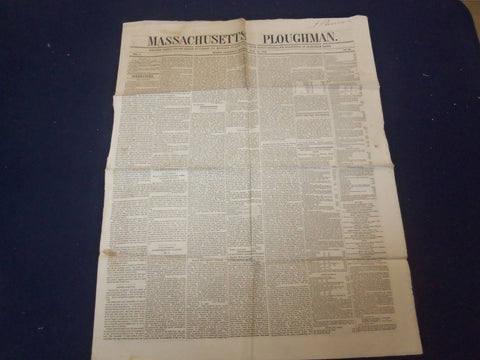 1849 MAY 12 MASSACHUSETTS PLOUGHMAN NEWSPAPER-RESIGNATION BY LONGFELLOW- NP 5168