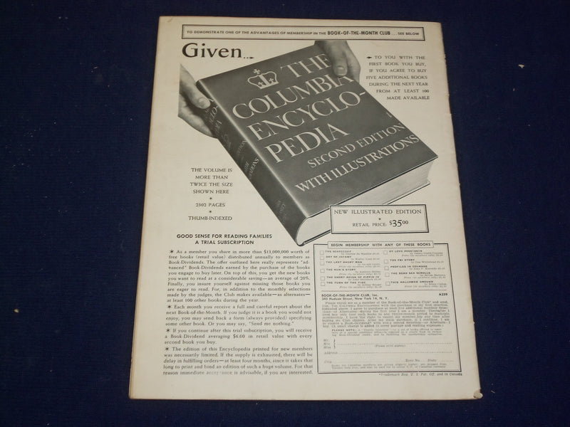 1957 SEPTEMBER 21 SATURDAY REVIEW MAGAZINE - MARGOT FONTEYN - SP 9455