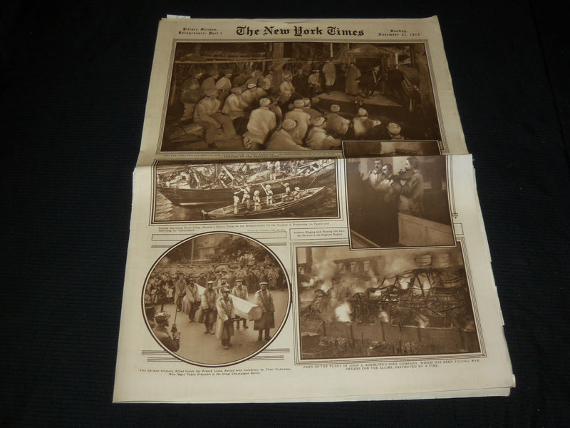 1915 NOVEMBER 21 NEW YORK TIMES PICTURE SECTION - WINSTON CHURCHILL - NP 5600