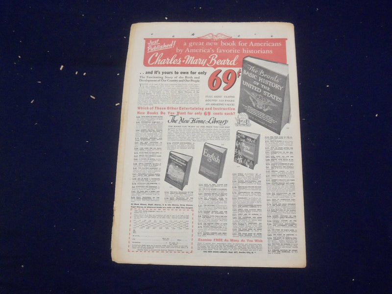 1944 AUGUST 20 CHICAGO TRIBUNE BOOKS SECTION - NOAH BERRY JR. - NP 4881