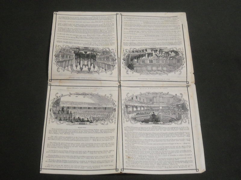 1873 PHILIP PHILLIPS SONG MINISTRY LOT OF 2 - EVENING OF SACRED SONG - J 2605