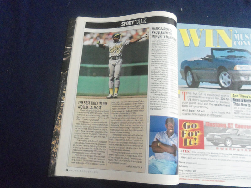 1992 AUGUST SPORT MAGAZINE - NFL '92 - SP 6481R