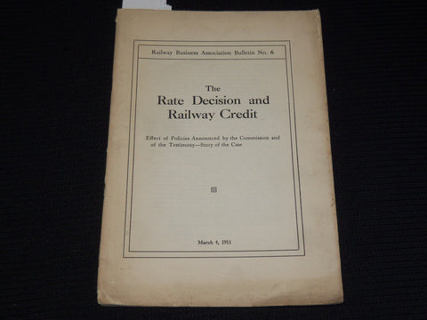 1911 MARCH 4 RAILWAY BUSINESS ASSOCIATION BULLETIN NO. 6 - K 41