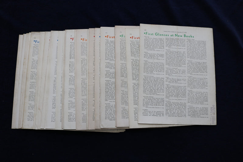 1941 SCIENCE NEWS LETTER - LOT OF 27 - O 3422