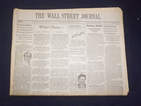 1998 DEC 3 THE WALL STREET JOURNAL - PURSUIT OF DIVERSITY AT FAA CENTER - WJ 130
