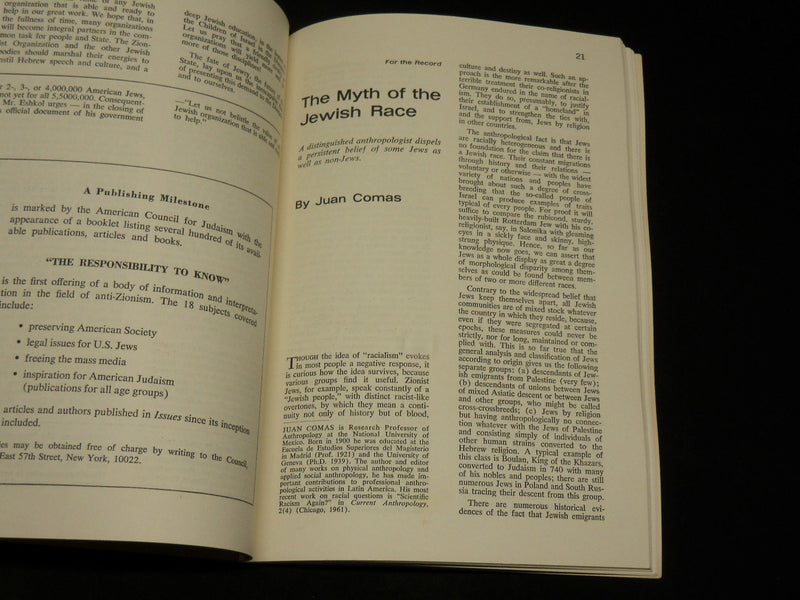 1965-1966 ISSUES MAGAZINE LOT OF 2 ISSUES - JEWISH NATIONALISM - ZIONISM- J 6109