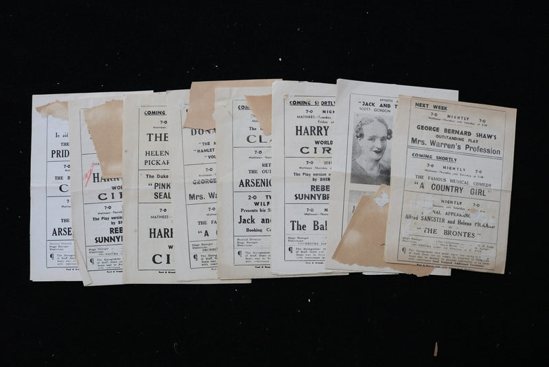 1940'S OPERA HOUSE PROGRAMME - LOT OF 8 - CHELTENHAM - K 2812
