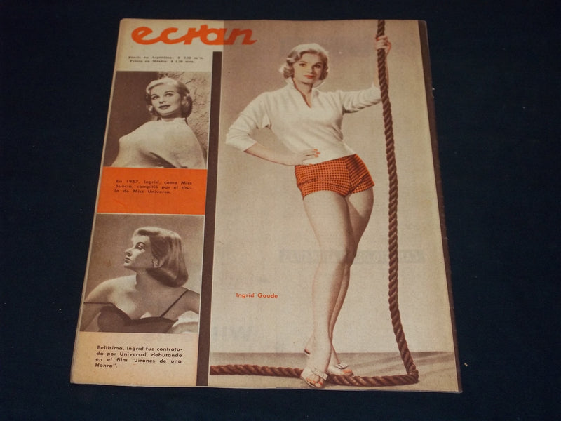 1958 OCTOBER 7 ECRAN SPANISH MAGAZINE - SHIRLEY JONES COVER - E 26049